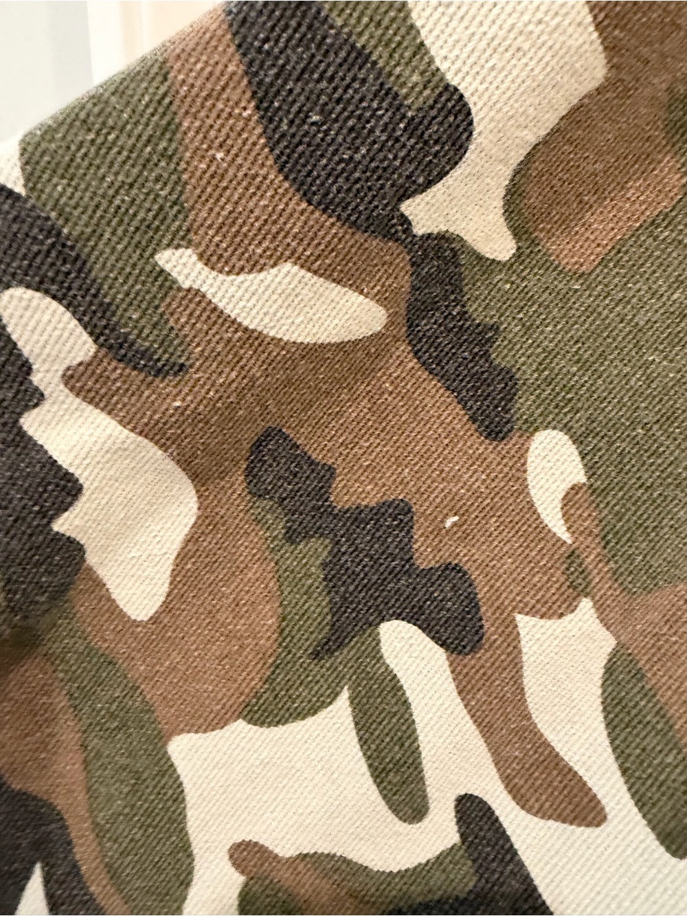 POL Clover Camo Jacket Size Medium Oversized Boho Distressed - Picture 10 of 16